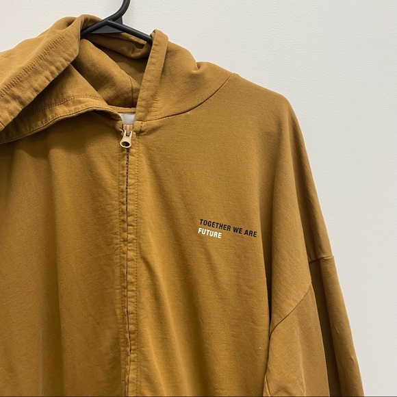 TWAN ORGANIC COTTON HOODIE ZIP UP / LOUNGEWEAR / SWEAT PANTS / SIZE MEDIUM - Picture 5 of 9